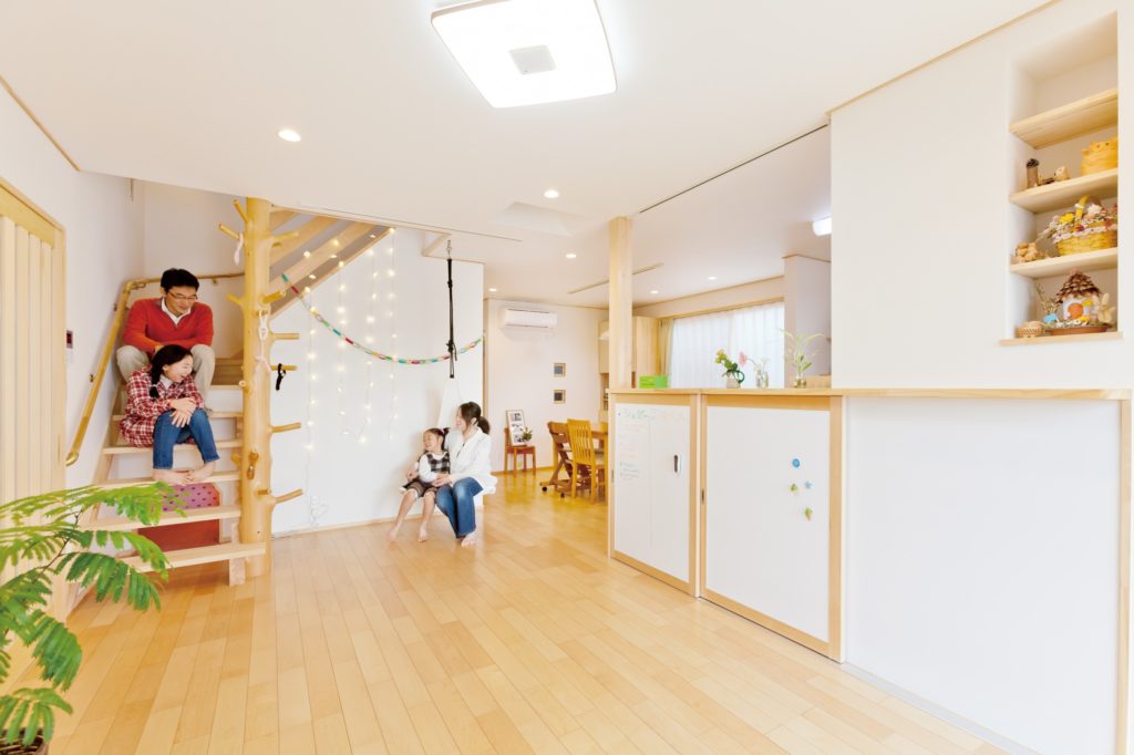 子どもがのびのびと暮らせる　少しレトロな「か和いい家」