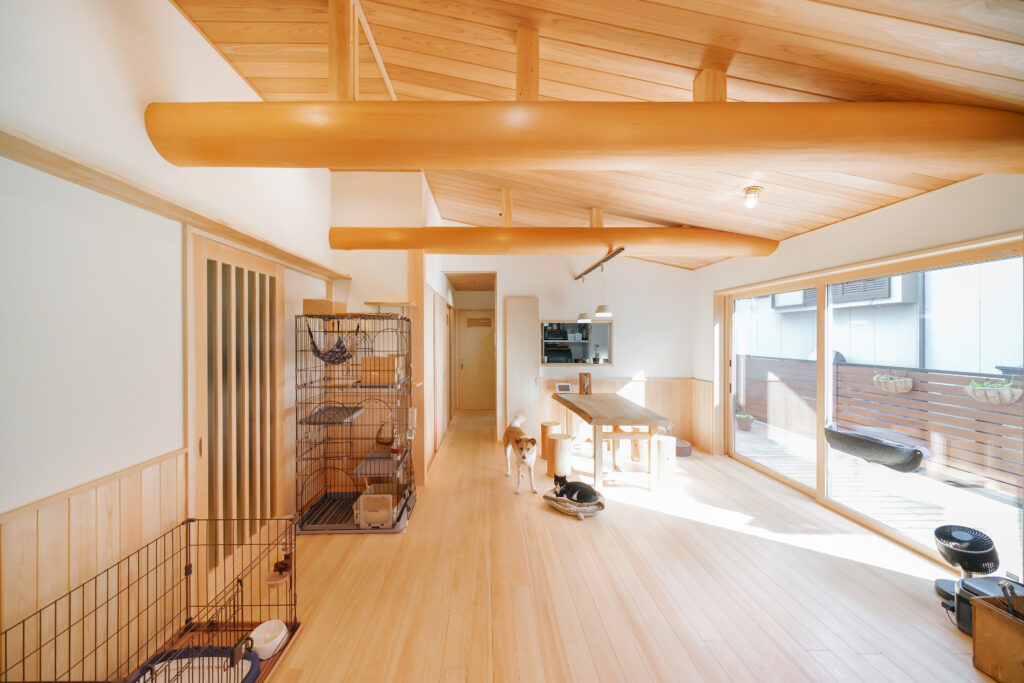 GX志向型住宅　ワンニャンも快適！平屋の木の家